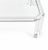Striking square coffee table by Charles Hollis Jones, USA, circa 1980s. The table features a clear acrylic frame with bold...