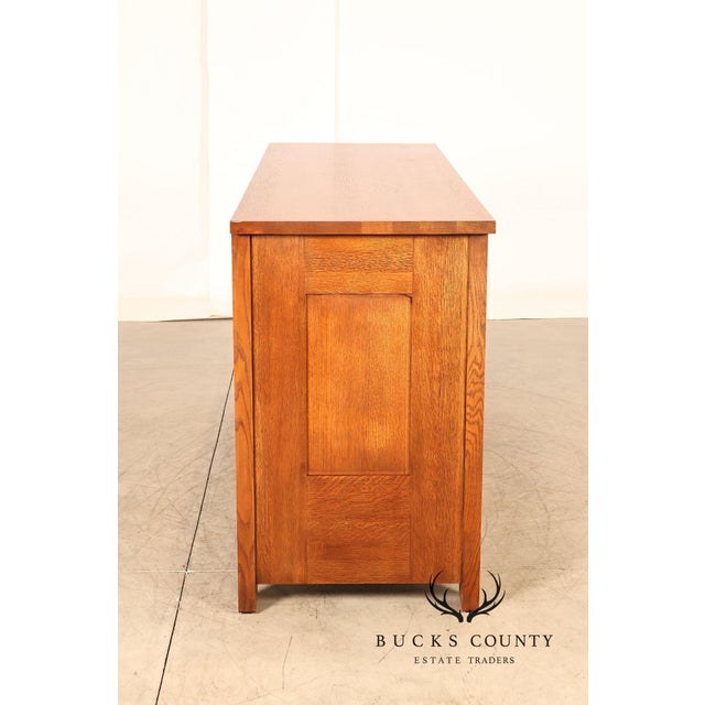 Stickley Syracuse Mission Collection Syracuse Oak Sideboard For Sale - Image 14 of 18