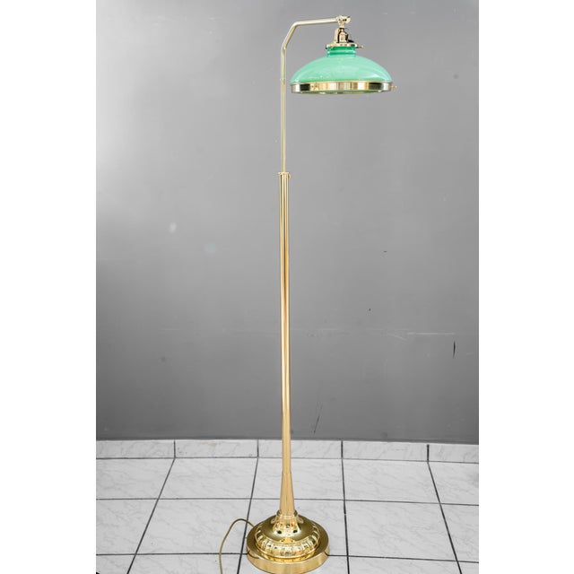 Metal Art Deco Height-Adjustable Sviwel Floor Lamp, Vienna, Austria, 1920 For Sale - Image 7 of 18