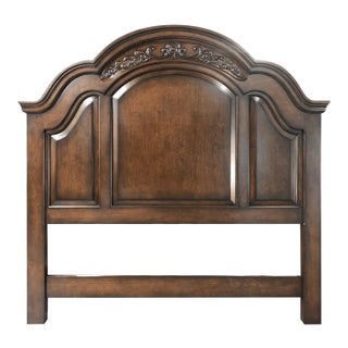 Fremarc Designs Carved French Queen Headboard For Sale