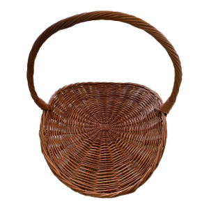 Vintage French Flower Gathering Harvest Basket