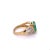 3 carat Oval Cut Colombian Emerald and Diamond Vintage Ring in 14k Gold, Size 7 For Sale - Image 4 of 6