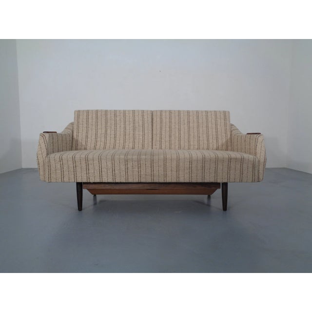 Sofa bed with storage space from the 1950s. Made in Sweden. The headrests are adjustable to 3 positions. Dimensions:...