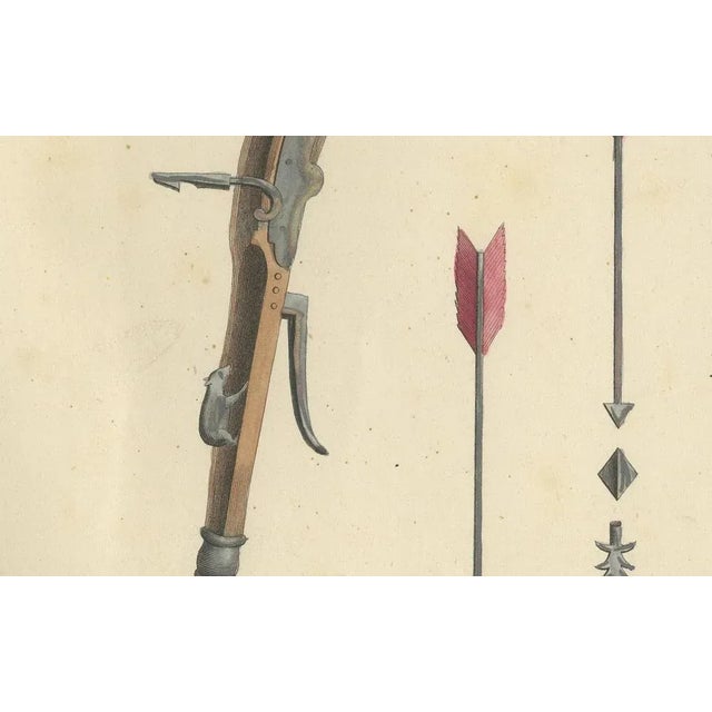 Medieval Crossbow, 1842, Paper For Sale - Image 4 of 6