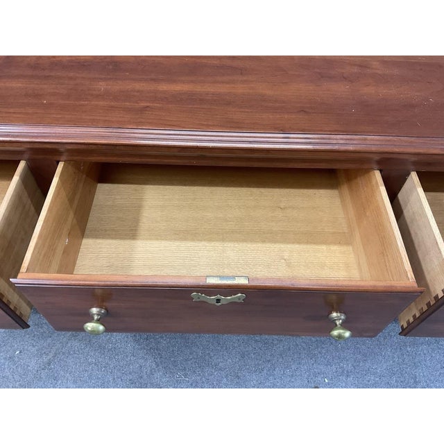 Brown 1970s Henkel Harris Solid Wild Black Cherry Sideboard - Virginia Galleries For Sale - Image 8 of 13