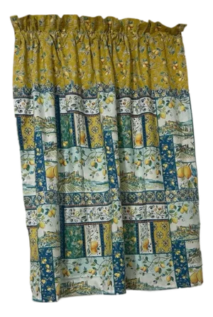 Handmade Lemon Curtains 45 Wide X 38 Length Per Panel