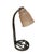 Metal Wrought Iron and Molded Glass Table Lamp, 1930s For Sale - Image 7 of 7