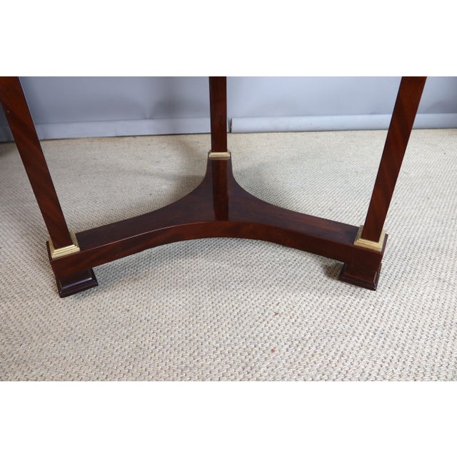 Empire Mahogany Pedestal Table For Sale - Image 5 of 11