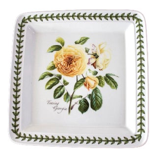 1980s Portmeirion Botanic Garden Square Dinner Plate - Teasing Georgia For Sale