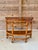 1940s Modernist Rattan & Mahogany Demilune Side Table by Rattanage For Sale - Image 11 of 12