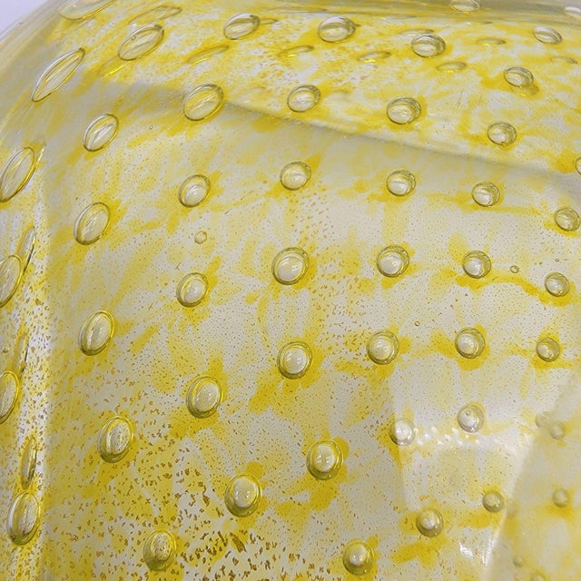 Mid 20th Century Carlo Scarpa Venini Mid-Century Murano Glass Bullicante Square Bowl For Sale - Image 5 of 11