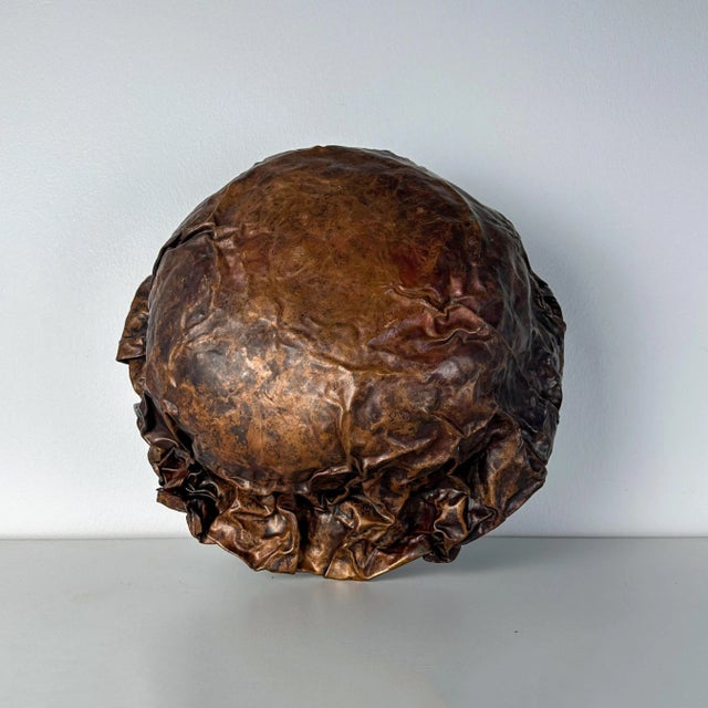 Foldformed Copper Artist Studio Bowl For Sale - Image 10 of 10