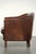 2000 - 2009 Sheepskin Armchair in a Deep Brown Color Finished with Black Piping For Sale - Image 5 of 13