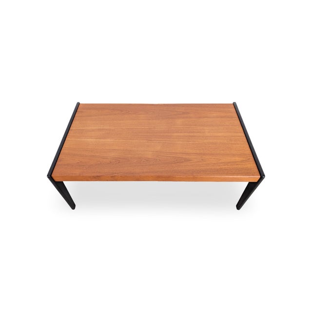 Mid-Century Teak Coffee Table For Sale - Image 5 of 9