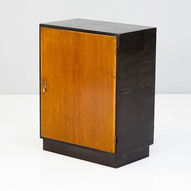 Black Ebonised and Oak Cupboard by Franz Schuster For Sale - Image 8 of 8