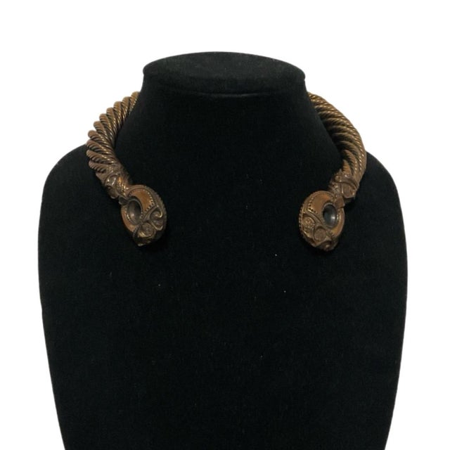 Celtic Torc / Torque Neck Ring Replica With Book From the British Museum For Sale - Image 4 of 8