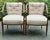 Vintage Regency Louis XVI Armchairs - A Pair For Sale - Image 4 of 11