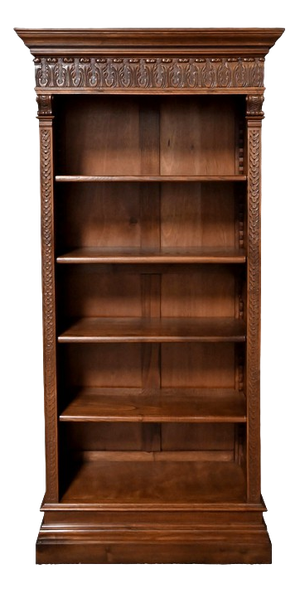 Small Early 20th Century Walnut Bookcase