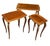 Antique Louis XV French Parquetry Top Nest of Tables, 1920s, Set of 3 For Sale - Image 3 of 8
