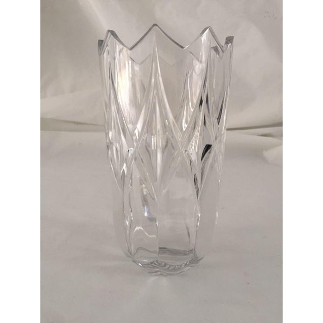 Vintage Clear Cut Glass Tulip Shaped Vase Chairish