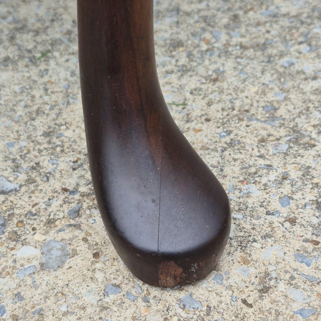 1990s Hickory Chair Chippendale Carved Mahogony Gainsborough Library Arm Chair Claw & Ball Feet For Sale - Image 12 of 17