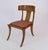 Contemporary Walnut and Brown Leather Klismos Chairs from Pescetta Home Decoration, Set of 4 For Sale - Image 3 of 16
