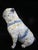 Pug Dog With Blue Harness Studio Pottery Sculpture Statue Signed Kaj For Sale - Image 15 of 15