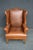 Ethan Allen Leather Wingback Chair For Sale - Image 11 of 12