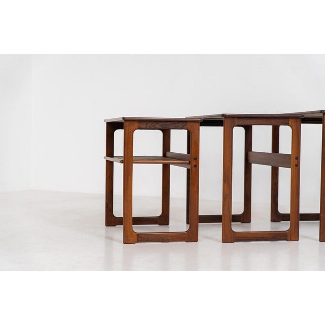 Model 219 Nesting Tables by Johannes Andersen & Illum Wikkelso, Set of 3 For Sale - Image 6 of 14