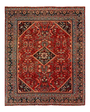 Rust Persian Antique Mahal Rug 10'11'' X 13'9''
