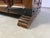 Vintage oak spanish storage trunk or blanket chest. Made from graphical wooden panels and metal hardware. ideal for...