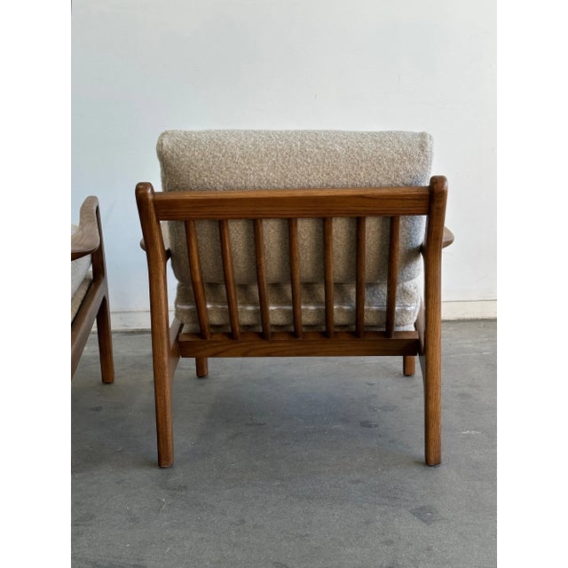 Sculptural Loungers - Solid Oak For Sale - Image 9 of 12