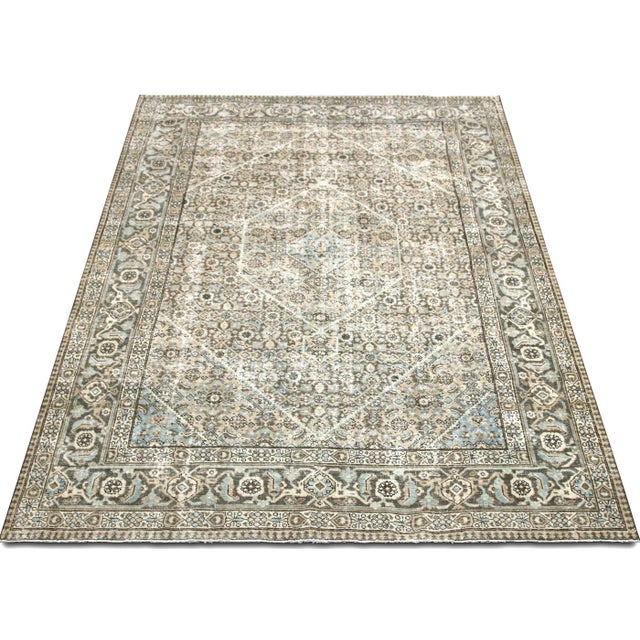 1940s 1940s Persian Tabriz Rug For Sale - Image 5 of 6