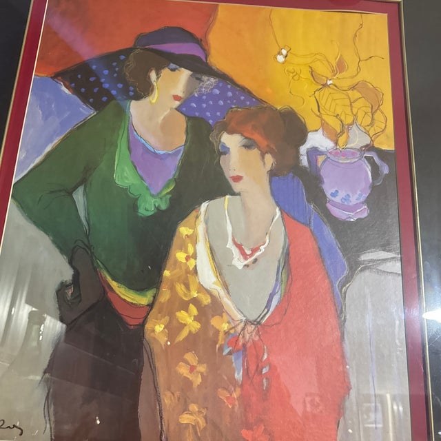 Late 20th Century "Socialite Dua- On the Stage" by Itzchak Tarkay Limited Edition Signed and Framed Serigraph For Sale - Image 4 of 8