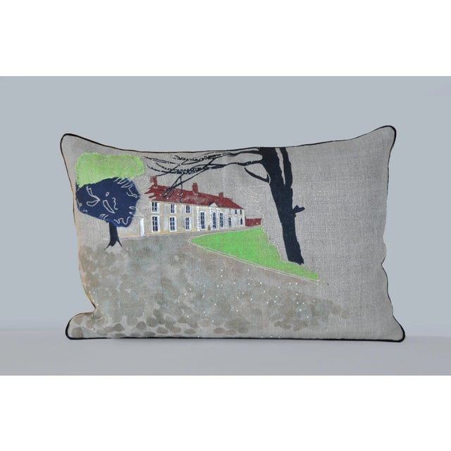 House in Normandy Cushion from GAIADIPAOLA For Sale - Image 4 of 4