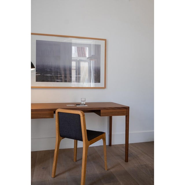 Minimalist Modern Work Desk in Walnut by Pedro Sotomayor For Sale - Image 9 of 14