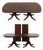 Smith & Watson Banded Inlaid Mahogany Pedestal Double Dining Table For Sale