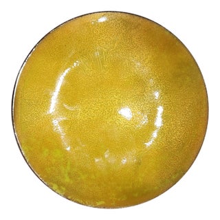 Vintage Enamel on Copper Plate For Sale