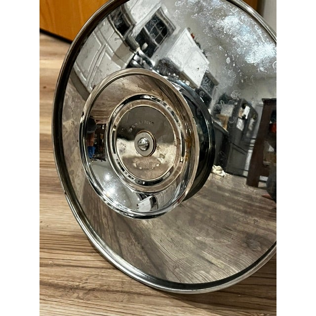 Vintage Kromex Tidbit Tray Two Tier Stainless Gold Tone Center Post For Sale - Image 9 of 14