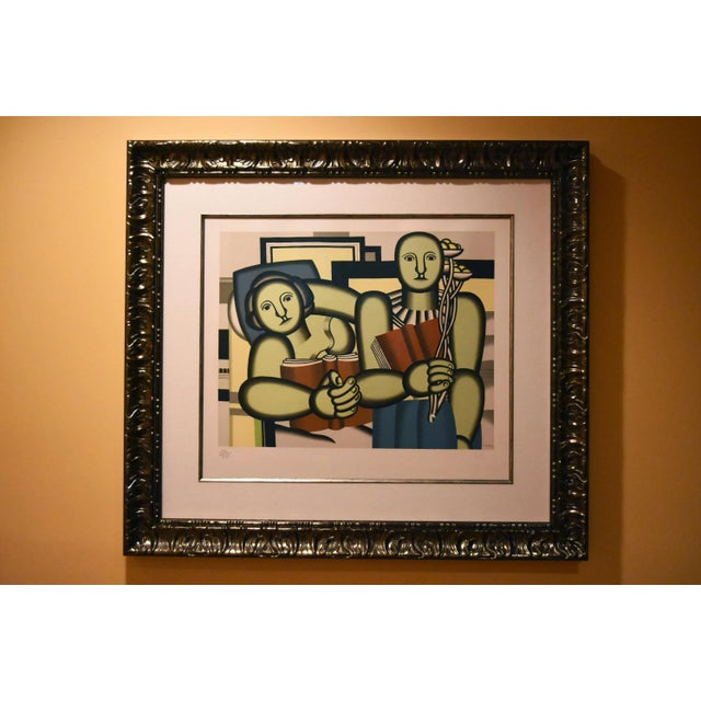 1950s Vintage Fernand Leger "La Lecture" Pochoir Lithograph Print For Sale In New York - Image 6 of 6