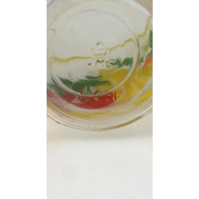 Vintage 1970s Jeannette Glass Colorful Fruit Lidded Quart Beverage Juice Bottle For Sale - Image 10 of 10