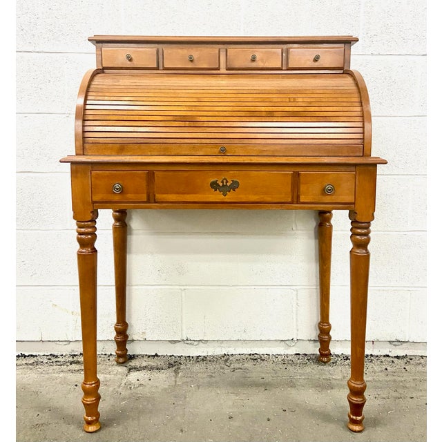 Vintage Tell City Young Republic Group Solid Hard Rock Maple Roll Top