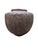 Vintage Hand-Carved African Hardwood Storage Vessel with Geometric Tribal Decoration A substantial hand-carved African...