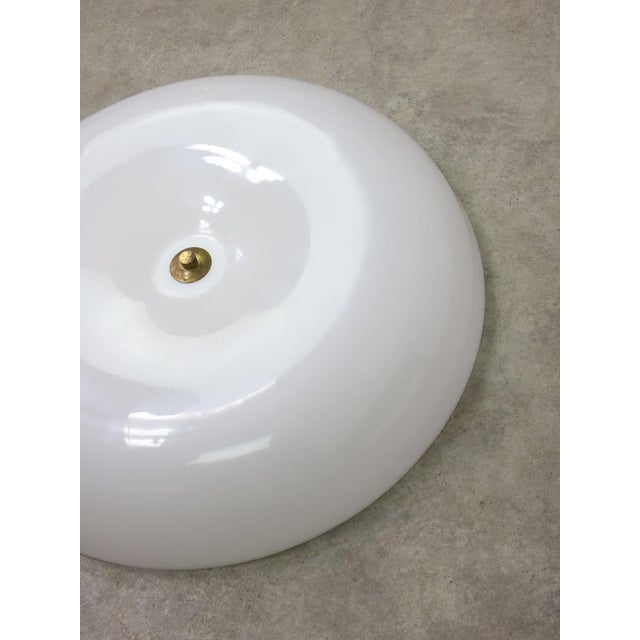 Space Age Italian Acrylic Glass and Brass Pendant Light, 1970s For Sale - Image 17 of 18