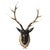 Large Wall-Mounted Stag Head Sculpture with Antler's in Bronze For Sale - Image 4 of 7