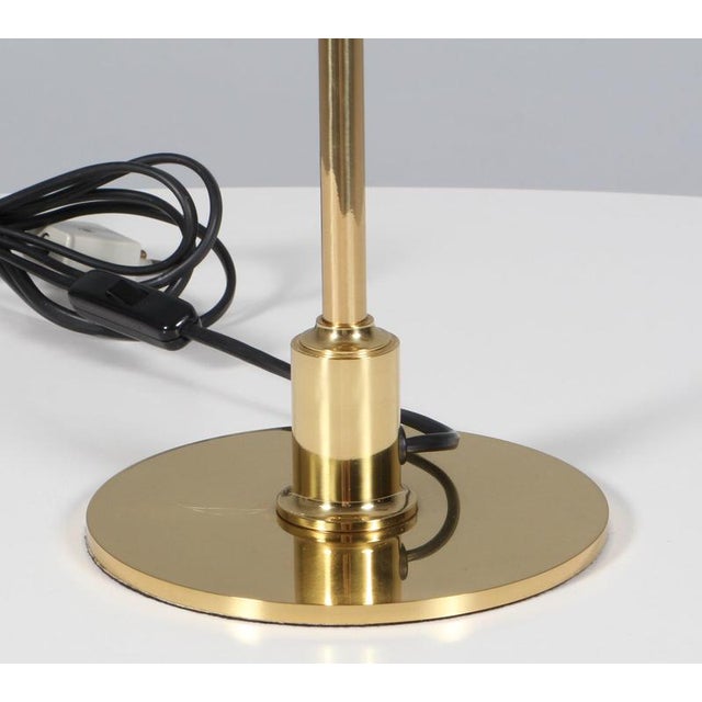 3/2 Table Lamp Annivesary Edition in Green Lacquered and Brass by Poul Henningsen for Louis Poulsen, 1990s For Sale - Image 6 of 7