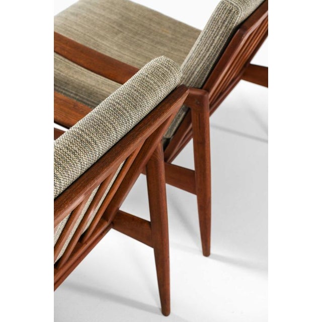 Kandidaten Teak Easy Chairs by Ib Kofod-Larsen, 1950s, Set of 2 For Sale - Image 4 of 7