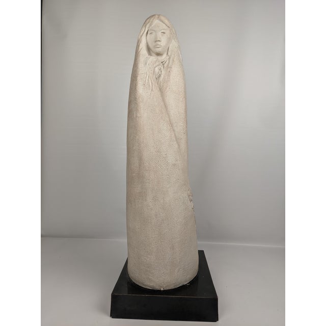 Contemporary Vintage Austin Productions Acoma Mother & Child Sculpture, 1982 For Sale - Image 3 of 12