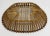 Vintage Oval Wood Woven Oblong Basket For Sale - Image 10 of 10