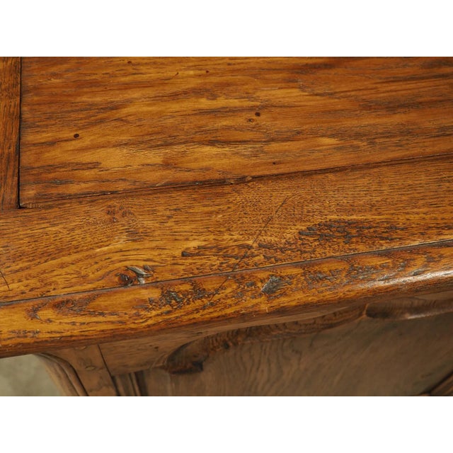 French Carved Oak Coffre Chest or Trunk With Shaped Legs, 20th Century For Sale - Image 12 of 13